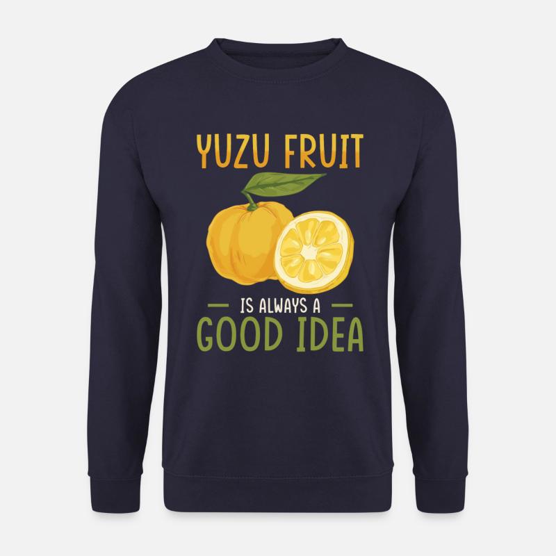 Yuzu Frucht Spruch - Unisex Pullover - Navy
