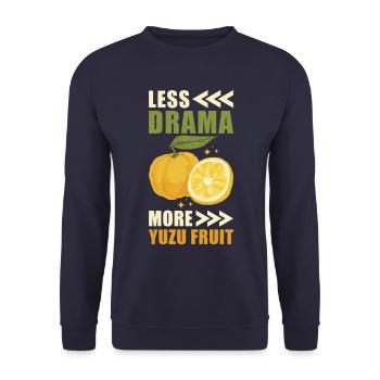 Yuzu Fruit Dicton - Sweat-shirt Unisexe - marine - Devant - Alina (178cm) & Michal (187cm)