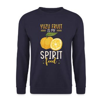 Yuzu Fruit Dicton - Sweat-shirt Unisexe - marine - Devant - Alina (178cm) & Michal (187cm)