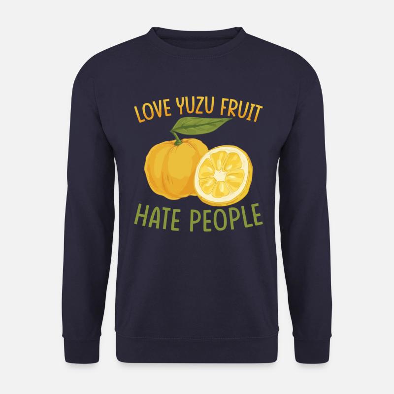 Yuzu Frucht Spruch - Unisex Pullover - Navy