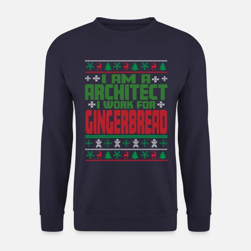 Dicton de Noël de l’architecte - Sweat-shirt Unisexe - marine