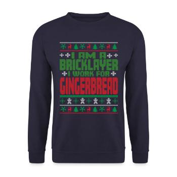Mason Christmas Saying - Unisex Sweatshirt - navy - Front - Alina (178cm) & Michal (187cm)