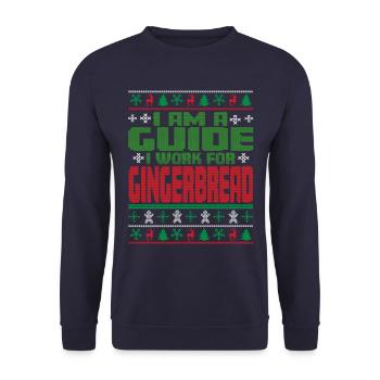 Tourguide Christmas quote - Unisex Sweatshirt - navy - Front - Alina (178cm) & Michal (187cm)