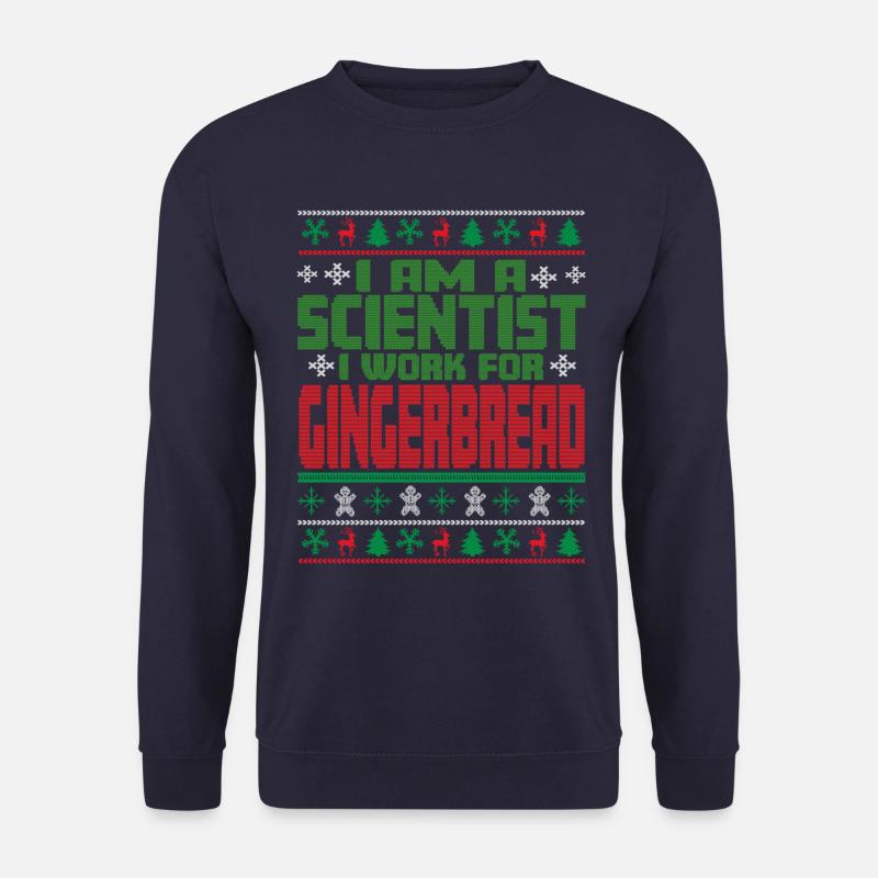 Scientists Christmas Saying - Unisex Sweatshirt - navy