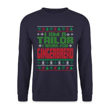 Schneider Christmas Quote - Unisex Sweatshirt - navy - Front - Alina (178cm) & Michal (187cm)
