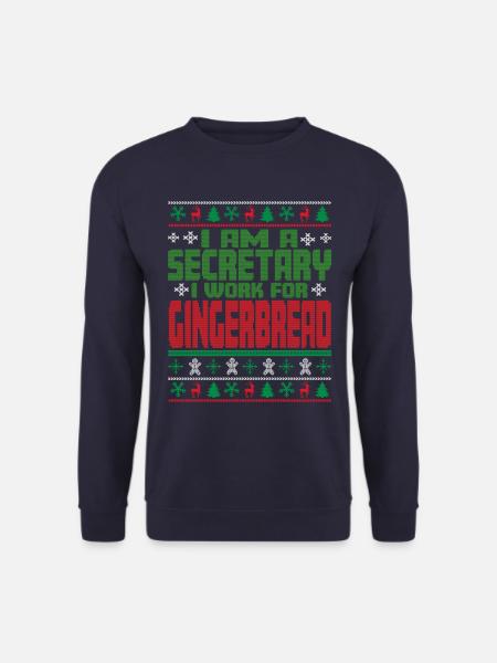 Secretary Christmas Saying - Unisex Sweatshirt - navy