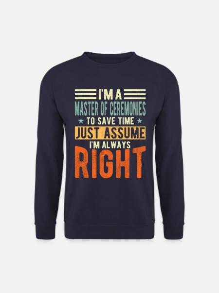 Hôte - Sweat-shirt Unisexe - marine