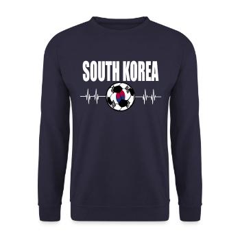 Corée du Sud de football - Sweat-shirt Unisexe - marine - Devant - Alina (178cm) & Michal (187cm)