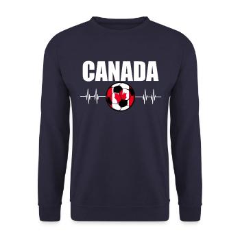 Canada Football - Sweat-shirt Unisexe - marine - Devant - Alina (178cm) & Michal (187cm)