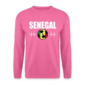 Sénégal de football - Sweat-shirt Unisexe - rose - Devant