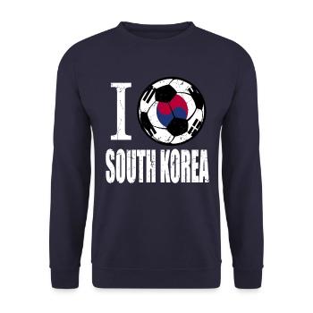 Corée du Sud de football - Sweat-shirt Unisexe - marine - Devant - Alina (178cm) & Michal (187cm)