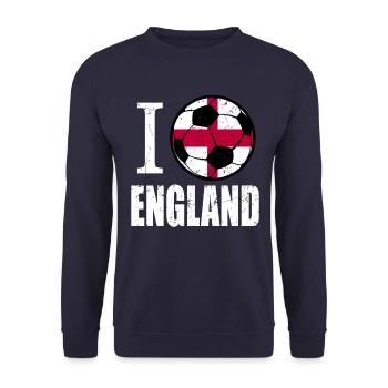 England Fußball - Unisex Pullover - Navy - Vorne - Alina (178cm) & Michal (187cm)