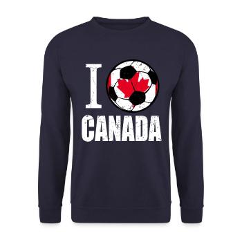 Canada Football - Sweat-shirt Unisexe - marine - Devant - Alina (178cm) & Michal (187cm)