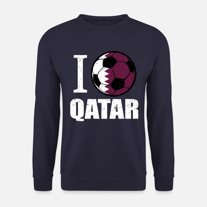 Katar Fußball - Unisex Pullover - Navy