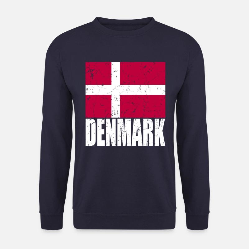 Dänemark Fahne - Unisex Pullover - Navy