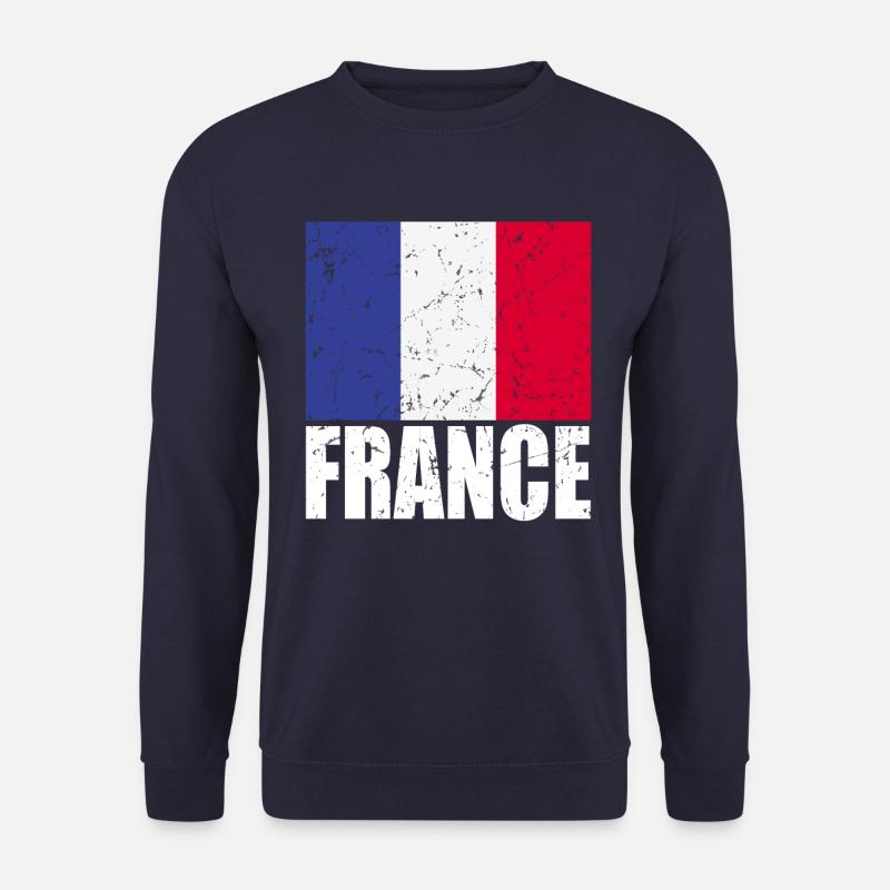 Frankreich Fahne - Unisex Pullover - Navy