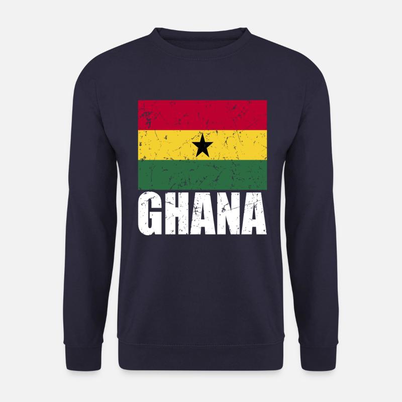 Ghana Flag - Unisex Sweatshirt - navy
