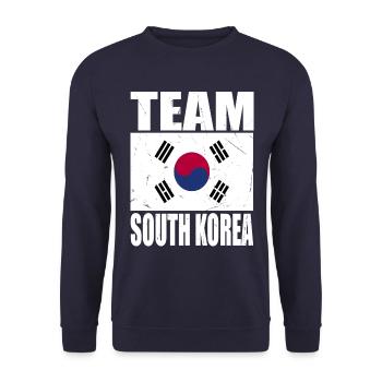 Équipe de Corée du Sud de football - Sweat-shirt Unisexe - marine - Devant - Alina (178cm) & Michal (187cm)