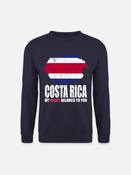 Costa Rica Flag - Unisex Sweatshirt - navy