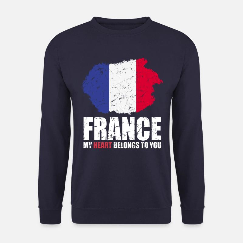 Français drapeau - Sweat-shirt Unisexe - marine