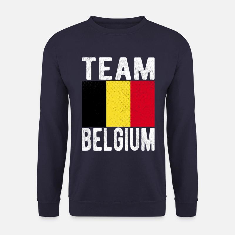 Belgium Flag - Unisex Sweatshirt - navy
