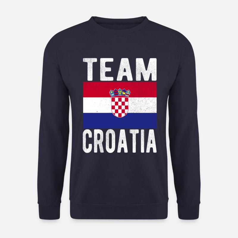 Drapeau de la Croatie - Sweat-shirt Unisexe - marine