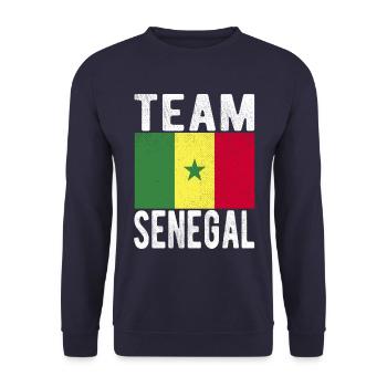 Drapeau du Sénégal - Sweat-shirt Unisexe - marine - Devant - Alina (178cm) & Michal (187cm)
