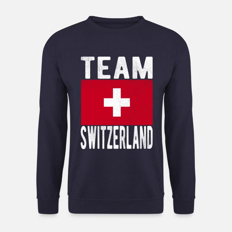 Schweiz Fahne - Unisex Pullover - Navy