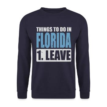Florida Meme - Unisex Pullover - Navy - Vorne - Alina (178cm) & Michal (187cm)