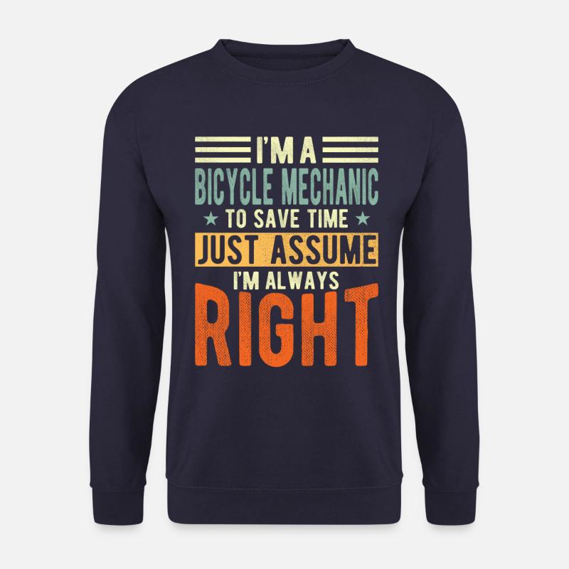 Bicycle mechanic - Unisex Sweatshirt - navy