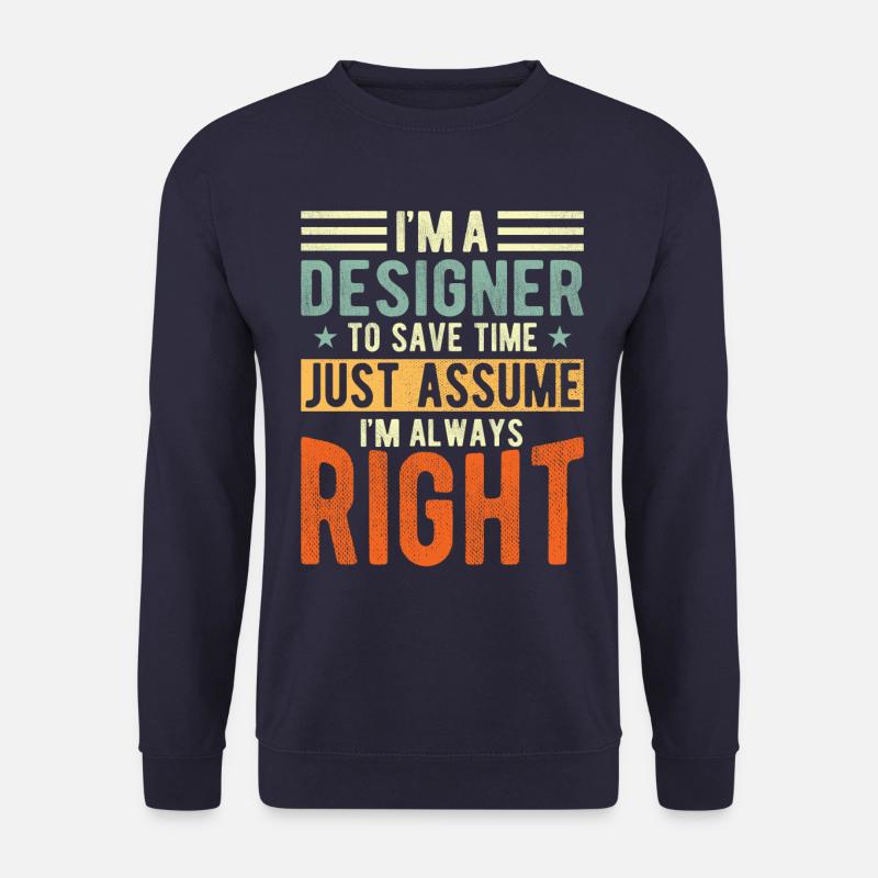Designer - Unisex Sweatshirt - navy