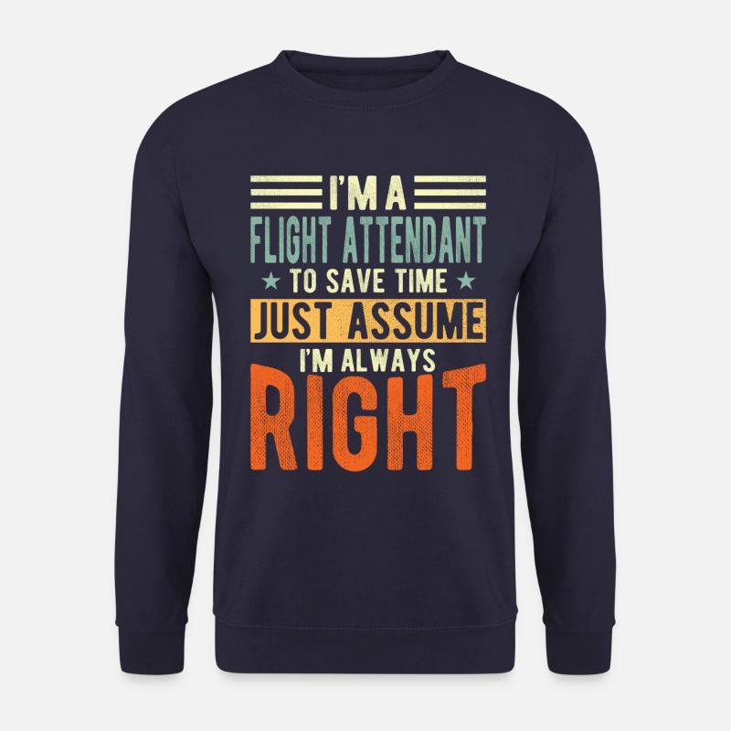 Flugbegleiter - Unisex Pullover - Navy