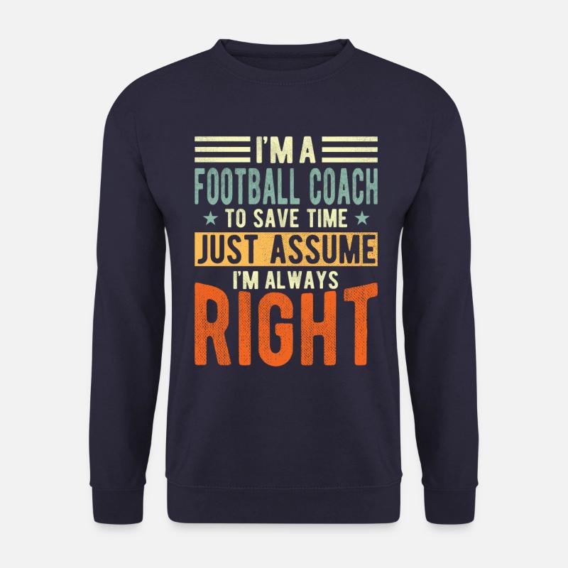 Fussball Trainer - Unisex Pullover - Navy