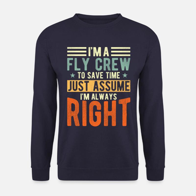 Fly Crew - Unisex Pullover - Navy