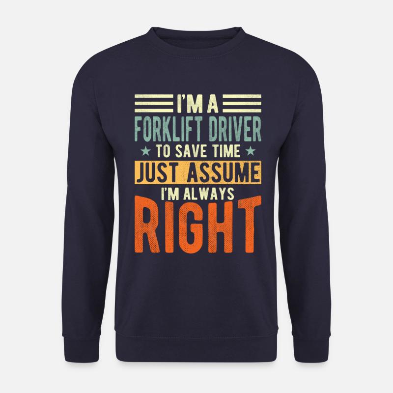 Forklift driver - Unisex Sweatshirt - navy