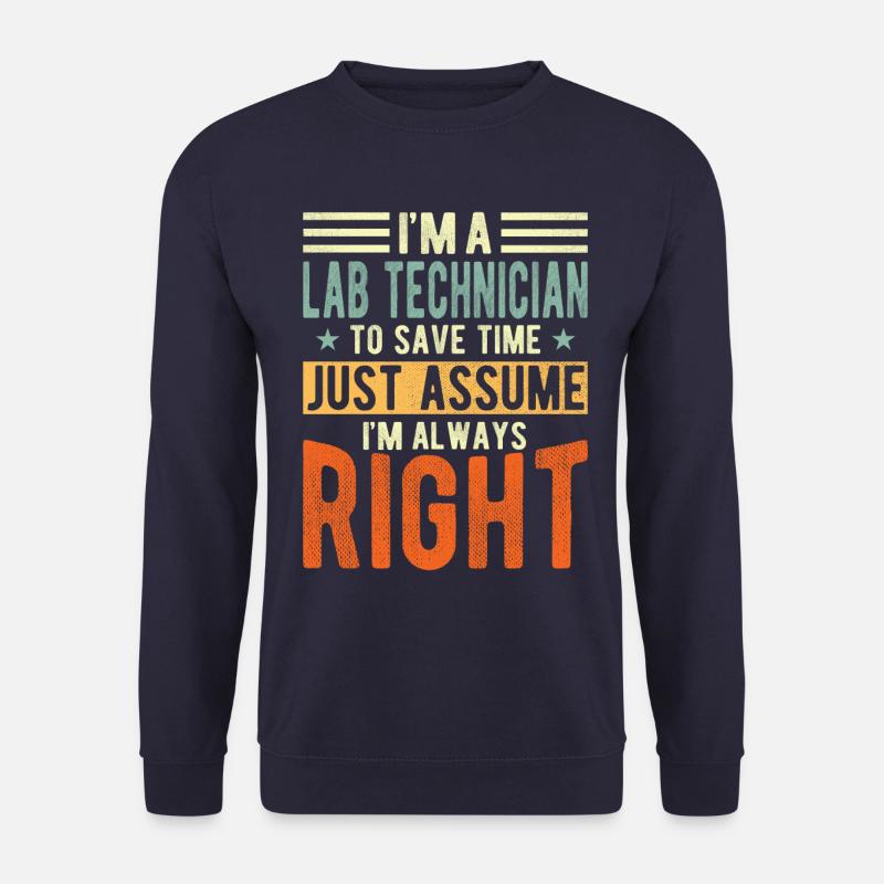 Technicien de laboratoire - Sweat-shirt Unisexe - marine