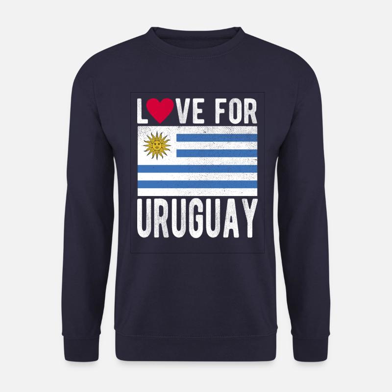 Uruguay Fahne - Unisex Pullover - Navy