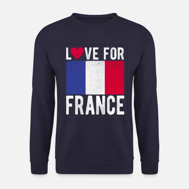 Frankreich Fahne - Unisex Pullover - Navy