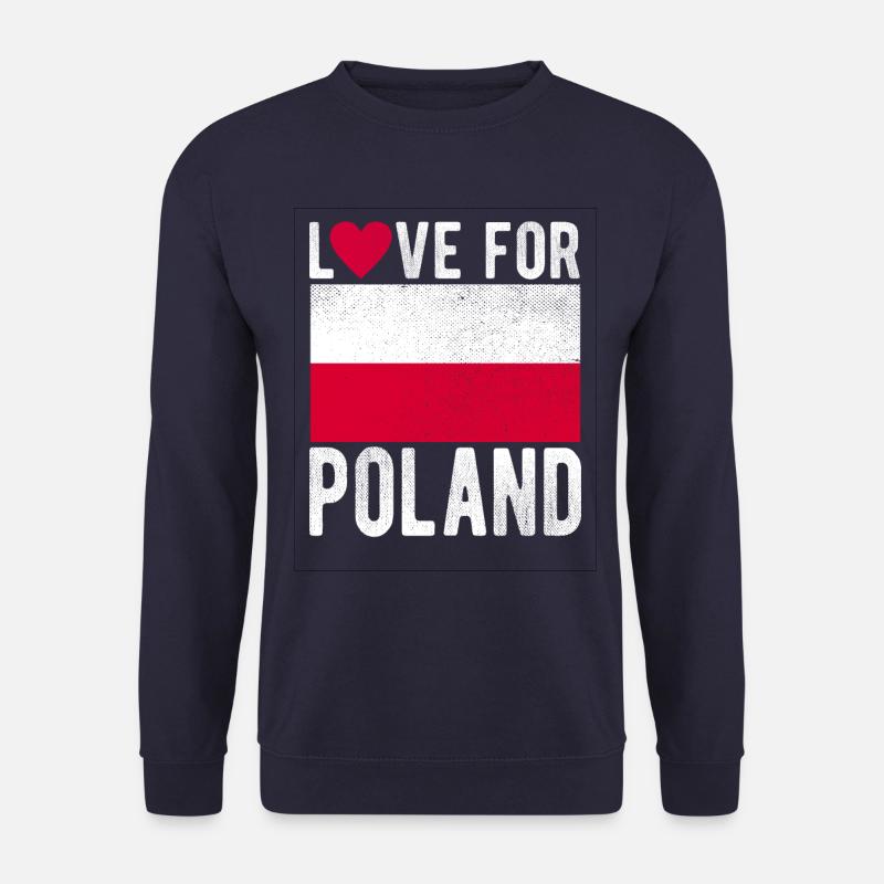 Drapeau de la Pologne - Sweat-shirt Unisexe - marine