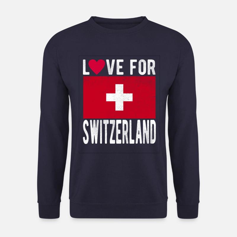 Schweiz Fahne - Unisex Pullover - Navy