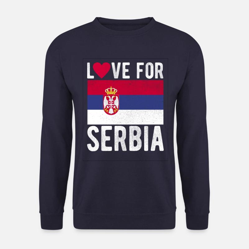 Drapeau de la Serbie - Sweat-shirt Unisexe - marine