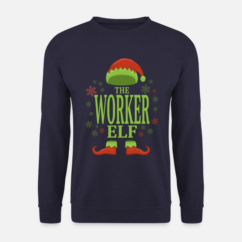 Worker Christmas Elf - Unisex Sweatshirt - navy