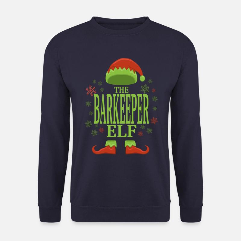 Bartender Christmas Elf - Unisex Sweatshirt - navy