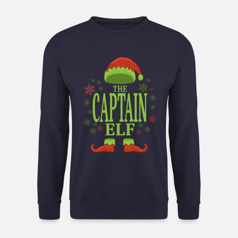 Capitaine Noël Elfe - Sweat-shirt Unisexe - marine