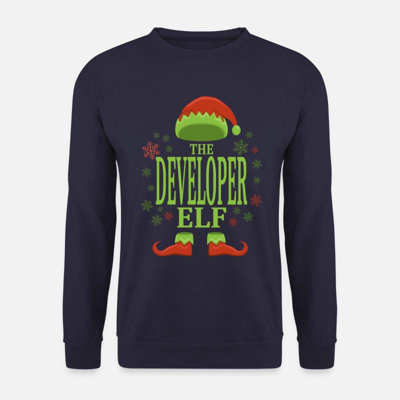 Software Developer Christmas Elf - Unisex Sweatshirt - navy