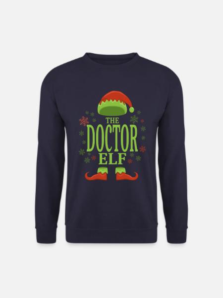 Doctor Christmas Elf - Unisex Sweatshirt - navy