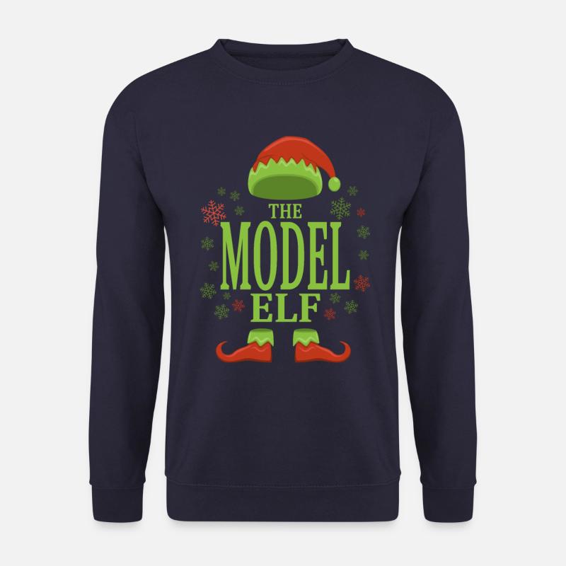 Model Christmas Elf - Unisex Sweatshirt - navy