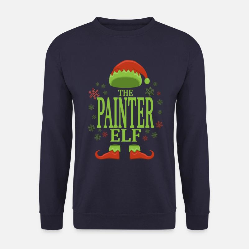 Painter Christmas Elf - Unisex Sweatshirt - navy