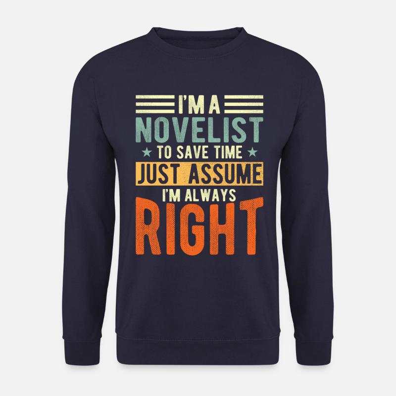 Romanschriftsteller - Unisex Pullover - Navy