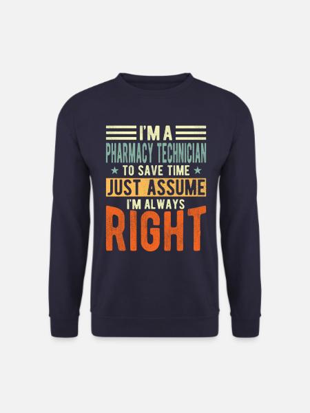 Pharmacy technician - Unisex Sweatshirt - navy